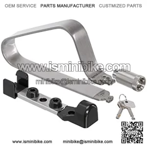 Mini Lightweight Titanium Bicycle Lock & Mounting Clip Strong and Light Easy to Carry Bike Lock