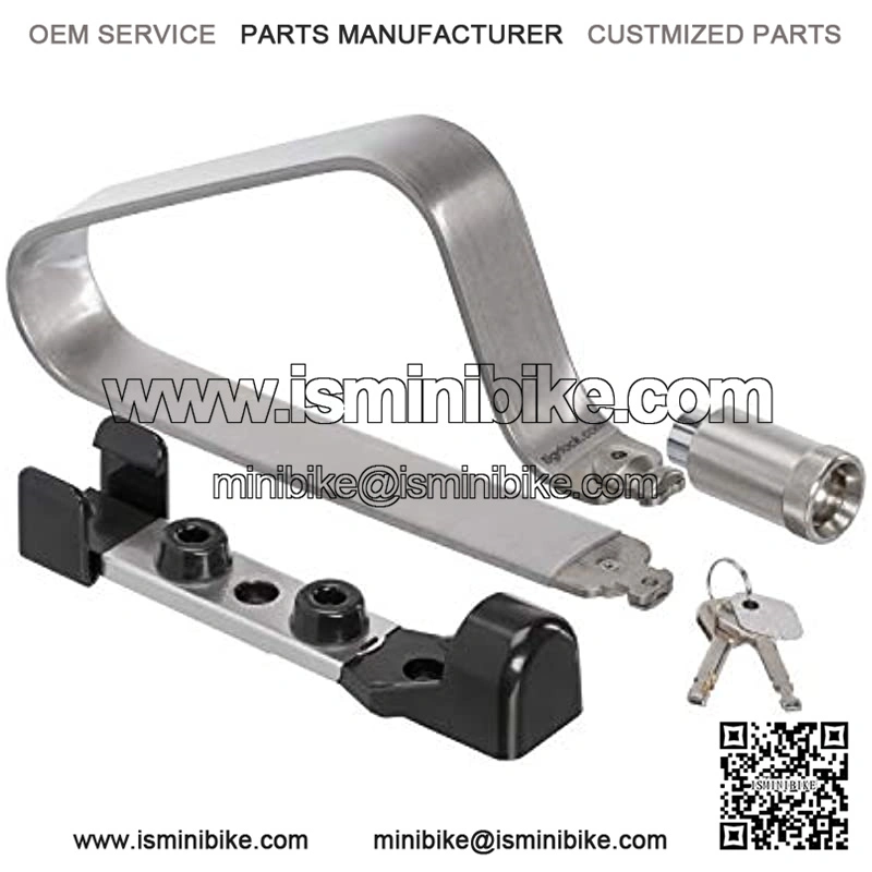 Mini Lightweight Titanium Bicycle Lock & Mounting Clip Strong and Light Easy to Carry Bike Lock