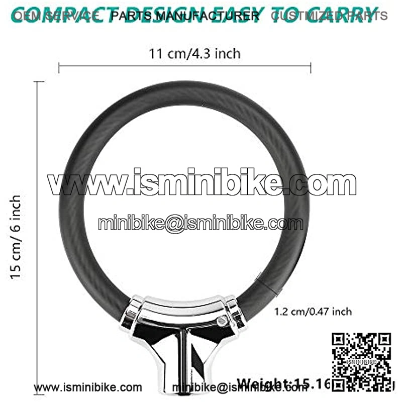Mini Bike Lock Cable Portable Anti-Theft Bike Bicycle Lock Security Cycling Cable Lock Zinc Alloy - Image 2
