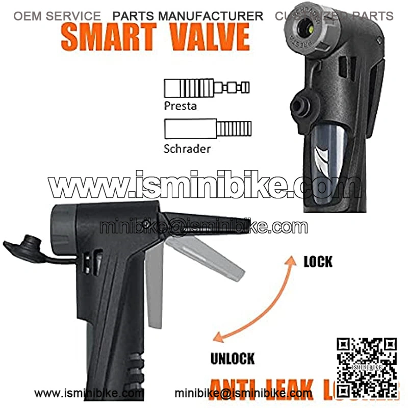 Bike Mini Pump with Bike Anti-Theft Cable Lock - Image 3