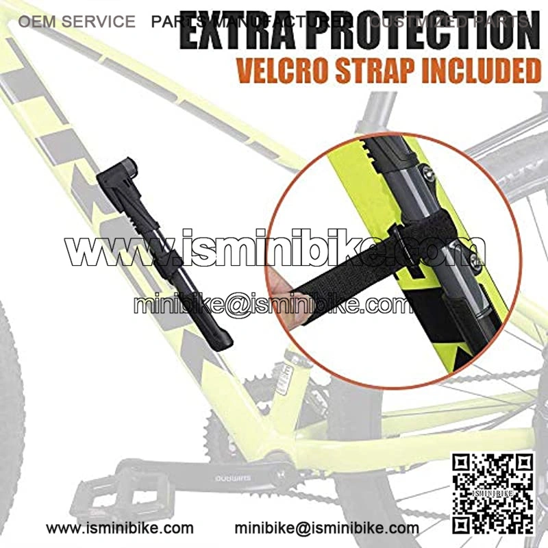 Bike Mini Pump with Bike Anti-Theft Cable Lock - Image 4