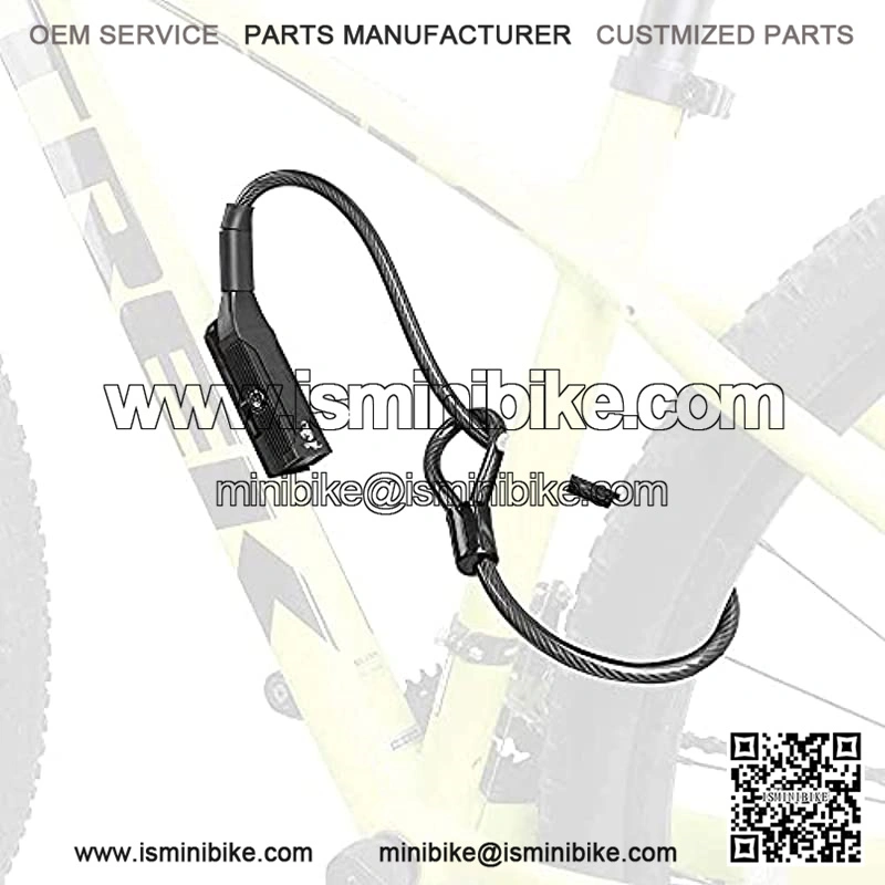 Bike Mini Pump with Bike Anti-Theft Cable Lock - Image 5