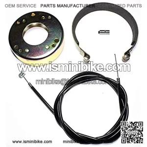 Mini Bike Kart ATV Brake Band KIT Cart 4 1/2" BAND DRUM & CABLE.