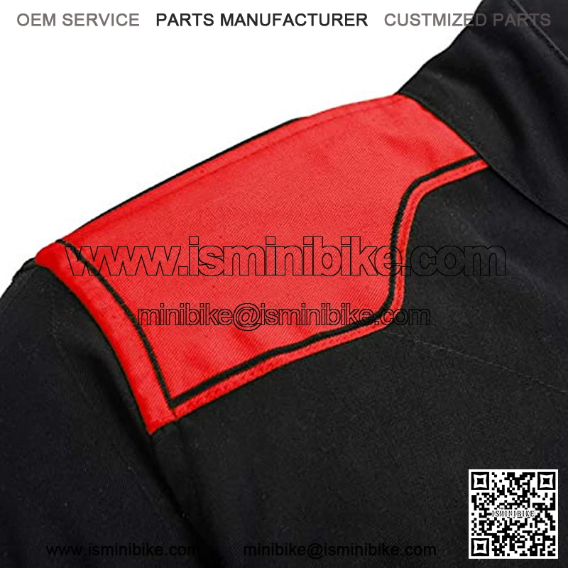 Traje de kart para adultos, de una pieza, de polialgod??n, color negro y rojo, XS) - Image 4