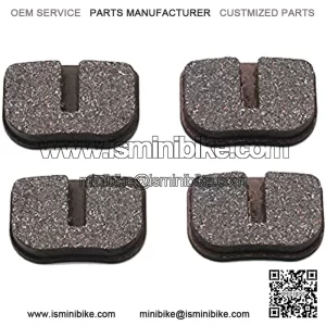 1.1x0.7x0.19'' Disc Brake Caliper Pads, PRO BAT, Fits 49cc Mini Kids PIT Quad Dirt Pocket Bike ATV Buggy, 4 PACK