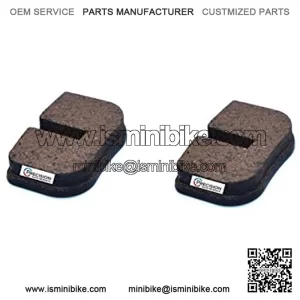 Premium Front Rear Disc Caliper Brake Pads (Set of 2) - Heavy Duty Replacement Brake Shoes (6mm)