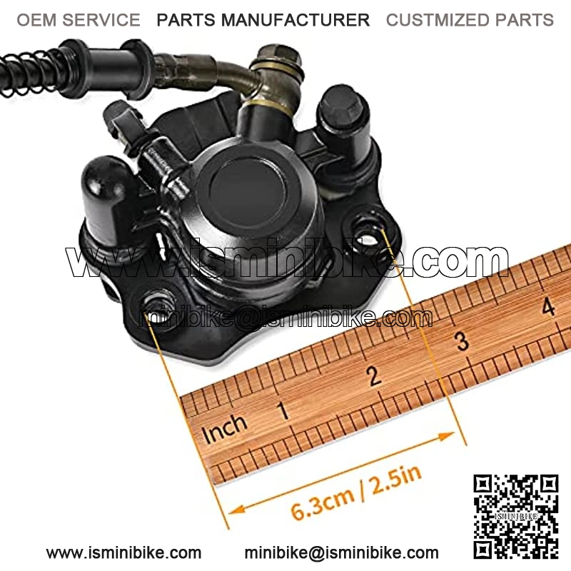 Left Rear Hand Brake Hydraulic Disc Brake Master Cylinder Caliper Assembly with Brake Pads for Chinese ATV Quad TaoTao Buyang Coolsport Kazuma 50 90 110 125 CC - Image 2