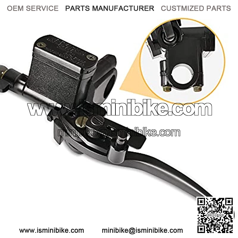 Left Rear Hand Brake Hydraulic Disc Brake Master Cylinder Caliper Assembly with Brake Pads for Chinese ATV Quad TaoTao Buyang Coolsport Kazuma 50 90 110 125 CC - Image 3