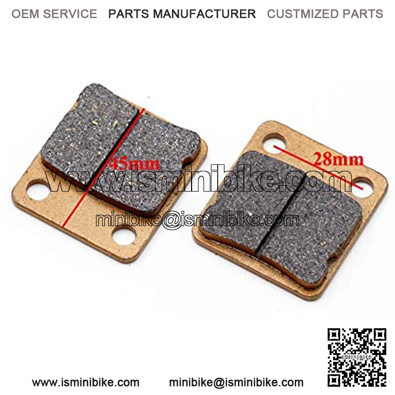 Rear Disc Brake Shoes Pads, PRO BAT, ATV Go Kart Disc Brake Pad shoes fit ATV Quad Dirt Pit Bike Go Kart Buggy 50cc 70cc 110cc, Black - Image 2