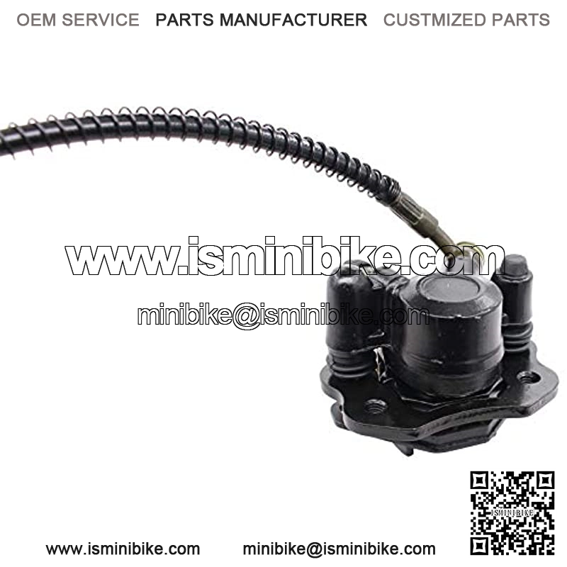 Rear Disc Brake Master Cylinder Caliper Assembly for 50cc 70cc 90cc 110cc 125cc Chinese Pit Dirt Bike Motorsports Quad Coolster ATV with Brake Pad - Image 3