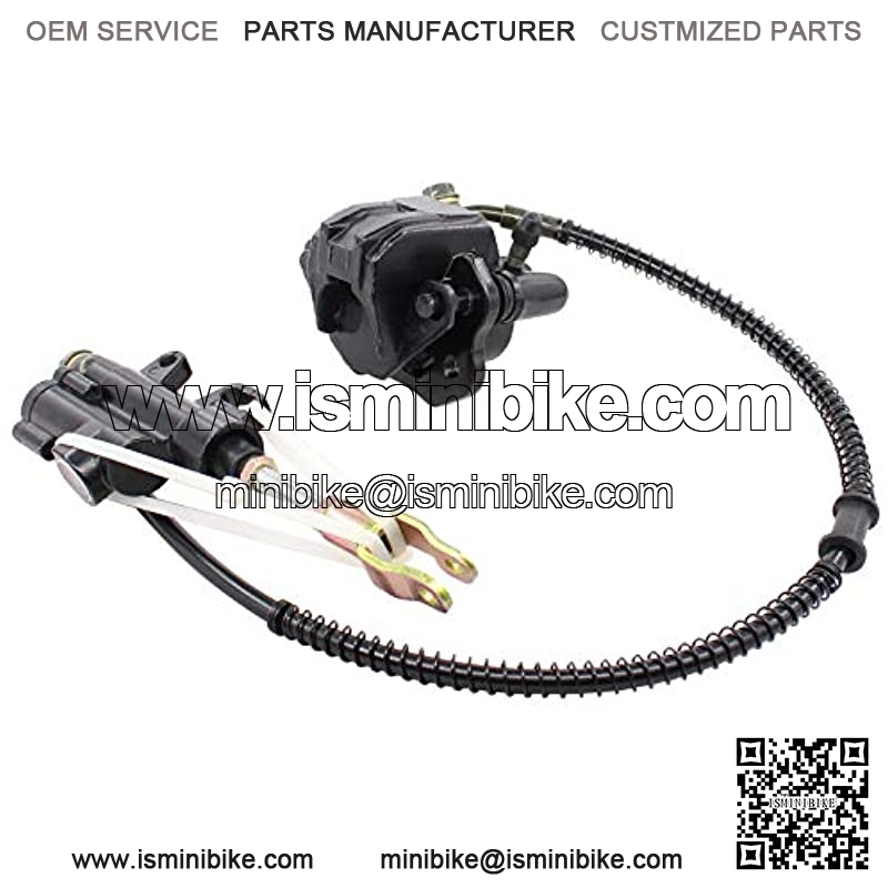 Rear Disc Brake Master Cylinder Caliper Assembly for 50cc 70cc 90cc 110cc 125cc Chinese Pit Dirt Bike Motorsports Quad Coolster ATV with Brake Pad - Image 4