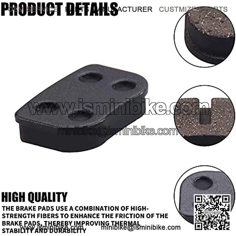 REAR BRAKE PADS Brake Pads Compatible with Motovox MBX10 MBX11 MBX-10 79cc Moto MM-BB80 - Image 2
