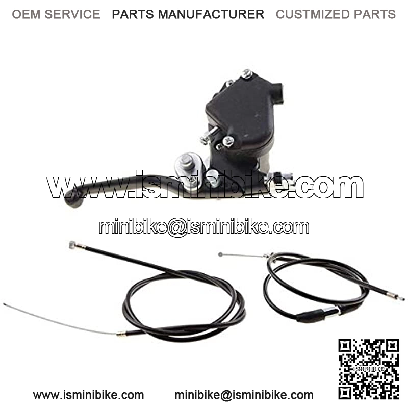 7/8" 22mm Thumb Throttle with Dual Brake Lever with Throttle Cable and Brake Cable Replacement for 2 Stroke 43cc 47cc 49cc 50cc Taotao Mini ATV 4 Wheeler Quad Go Kart - Image 4