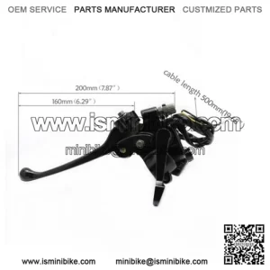 Thumb Throttle Brake Lever Dual Cable ATV QUAD for 7/8" Handle Bar Go Kart Buggy