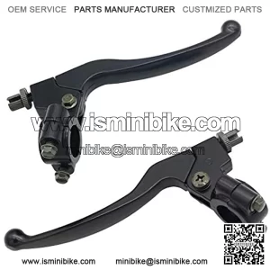 Clutch Brake Handle Lever Perch for Left Right 7/8" Black Universal Motorcycle Handlebar,Fits for Honda CR XL XR CRF XR80 XR100 CRF70 CRF50 CRF80 CRF100 CRF150 Pit Dirt Motor Bike Motocross Parts