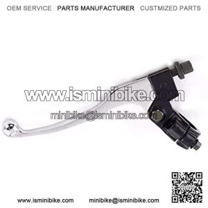 Silver Left Brake Clutch Lever compatible with Mini Bike 5.5hp 6.5hp Warrior Heat MB165 MB200