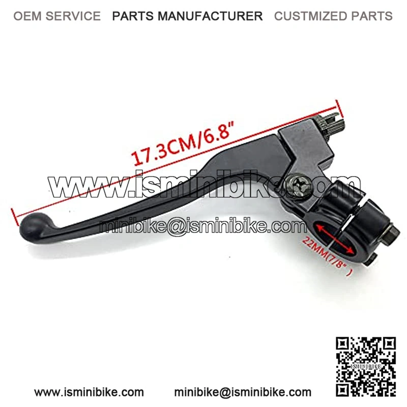 Left 7/8" 22mm Clutch Brake Handle Lever Compatible with Honda XR80 XR100 CRF70 CRF80 CRF100 - Image 5