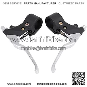 Brake Handle Levers 22mm 7/8in Universal Bicycle Handlebar Brake Levers Aluminum 1 Pair Left and Right Brake Levers for 47cc 49cc Mini Pocket Dirt Bike ATV
