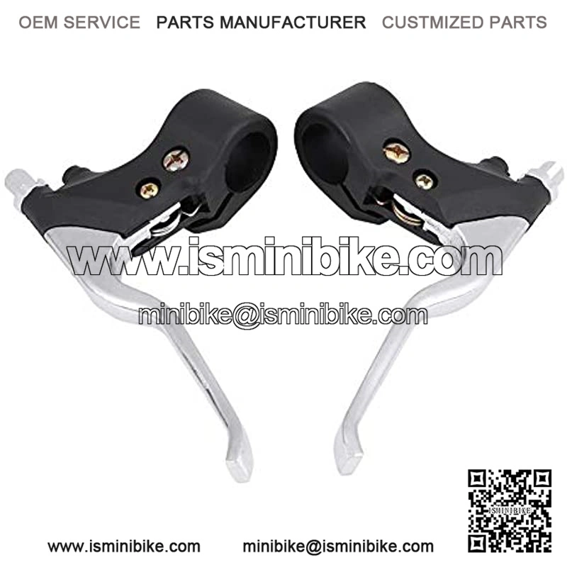 Brake Handle Levers 22mm 7/8in Universal Bicycle Handlebar Brake Levers Aluminum 1 Pair Left and Right Brake Levers for 47cc 49cc Mini Pocket Dirt Bike ATV