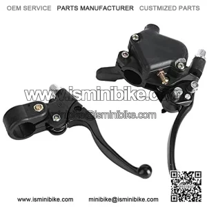 Motorcycle Brake Lever, Pair of 22mm Motorcycle Left Right Thumb Brake Lever Throttle Brake Lever for Mini Moto Quad Pit Bike ATV