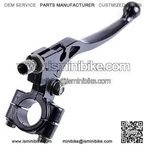 7/8" Left 22mm Clutch Brake Handle Lever Perch Compatible Honda XR80 XR100 CRF70 CRF80 CRF100 XR200 SSR 125cc Coolster Roketa X-Treme Pit Dirt Motor Bike Motocross Parts (Universal Black)