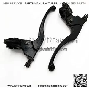 Left & Right 7/8" 22mm Clutch Brake Handle Levers for Mini Bike 196cc 5.5hp 6.5hp