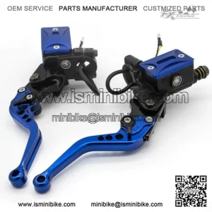 blue clutch brake lever for 49cc mini moto pocket bike