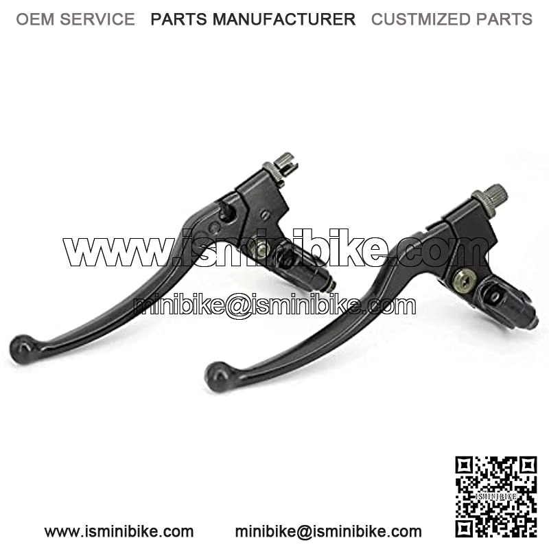 Universal Motorcycle Black Clutch Lever,7/8in Left Right Clutch Brake Handle Lever,for Honda CRF XR80 100 125CC CRF80 XR200 Coolster Roketa Baja X-Treme Pit Dirt Motor Bike Motocross Parts,DBTLF-002 - Image 2