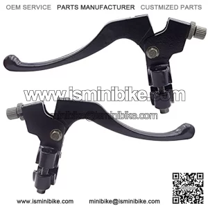 Full Aluminum Alloy Handle Bars Left Right 7/8" Clutch Brake Handle Levers Perch for XR80 XR100 CRF70 CRF80 CRF100 Pit Dirt Motor Bike Motocross Motorcycle