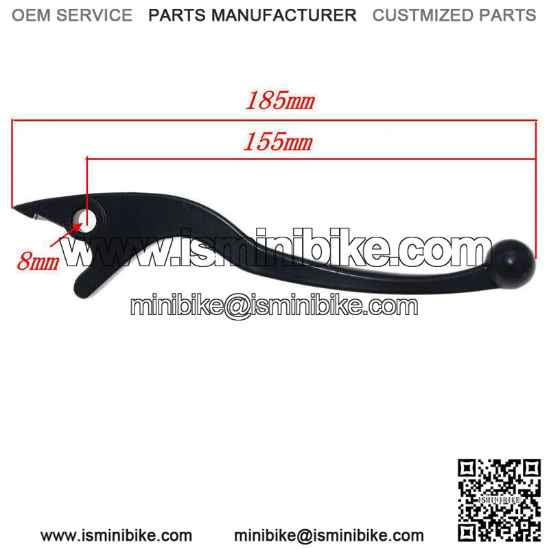 ABS 8MM Motorcycle Scooter Handle Front Brake Lever Clutch Universal - Image 2