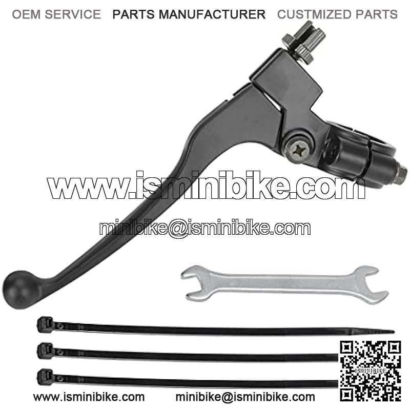 Left Brake Clutch handle Lever perch for 196cc 6.5HP Massimo MB200 Baja Heat Warrior MB165 MB200 Hensim TrailMaster Doodle Bug Blitz Dirt Bug 97cc DB30 Motovox MBX10 MBX11 Mini Bike Motorsports