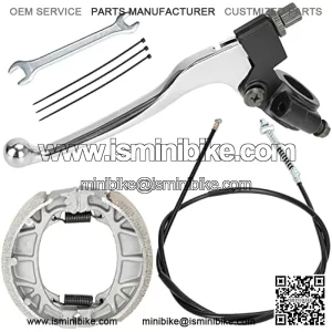 Mini Bike Brake Lever Handle 67 inch Drum Brake Cable Assembly Kit for 196cc 200cc Motor Coleman CT200U CT200U-EX BT200X Baja Warrior Heat MB200 MB165 Massimo Parts