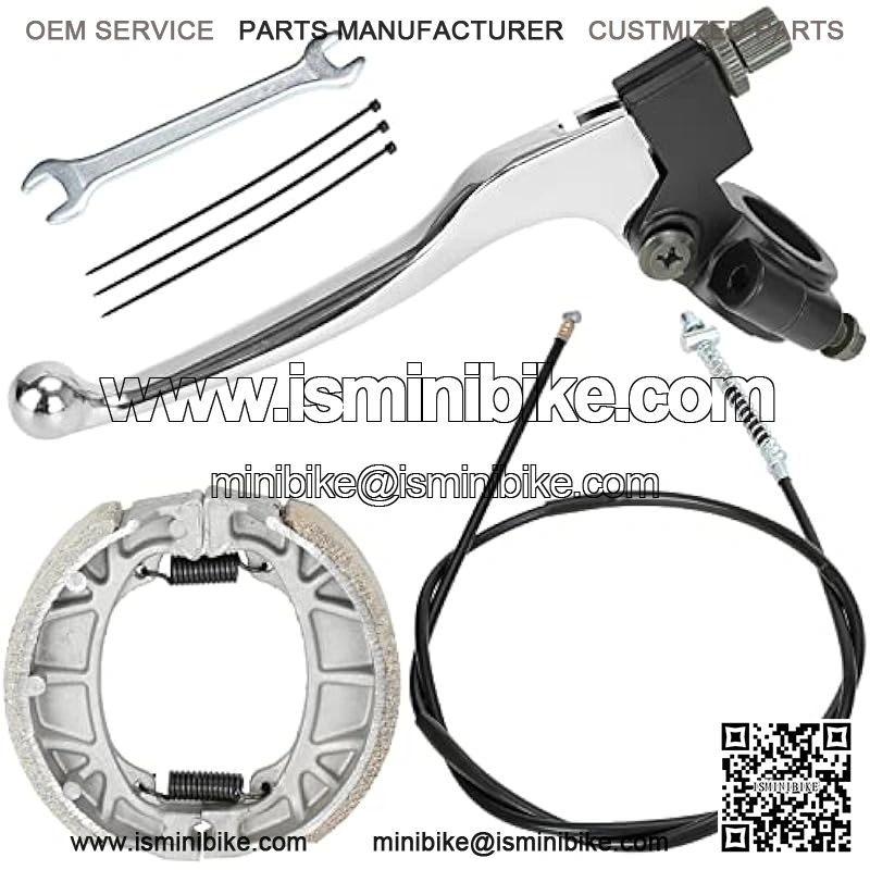 Mini Bike Brake Lever Handle 67 inch Drum Brake Cable Assembly Kit for 196cc 200cc Motor Coleman CT200U CT200U-EX BT200X Baja Warrior Heat MB200 MB165 Massimo Parts