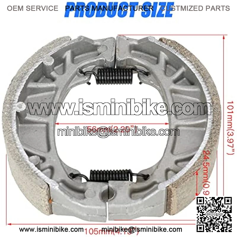 Mini Bike Brake Lever Handle 67 inch Drum Brake Cable Assembly Kit for 196cc 200cc Motor Coleman CT200U CT200U-EX BT200X Baja Warrior Heat MB200 MB165 Massimo Parts - Image 3