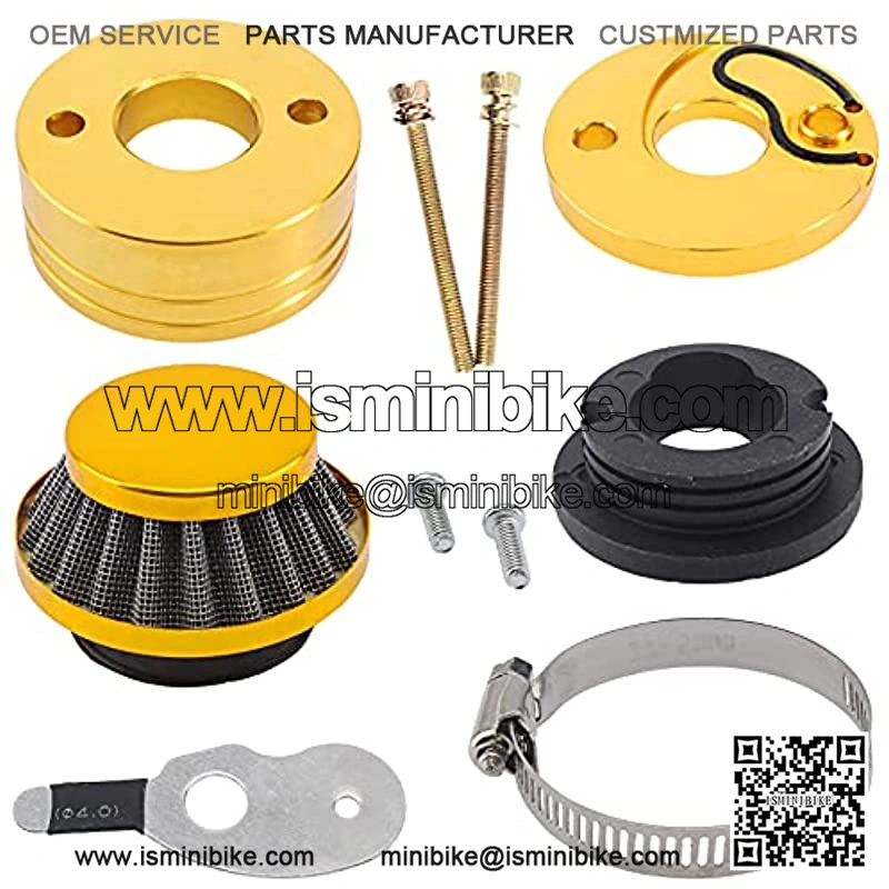 42mm 43mm 44mm Golden Air filter Adapter Velocity Stack for 33cc 43cc 47cc 49cc 50cc 52cc Minimoto 2-stroke Dirt Mini Pocket Bike Kids ATV Go Kart Goped Blad Gas Powered Scooter Motovox MVS10 - Image 2