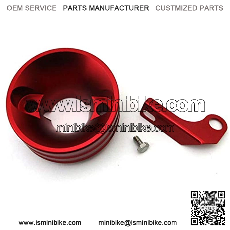 Red Aluminum Air Filter Adapter For Honda Clone GX160 GX200 6.5 HP Engine Go Kart Cart - Image 3