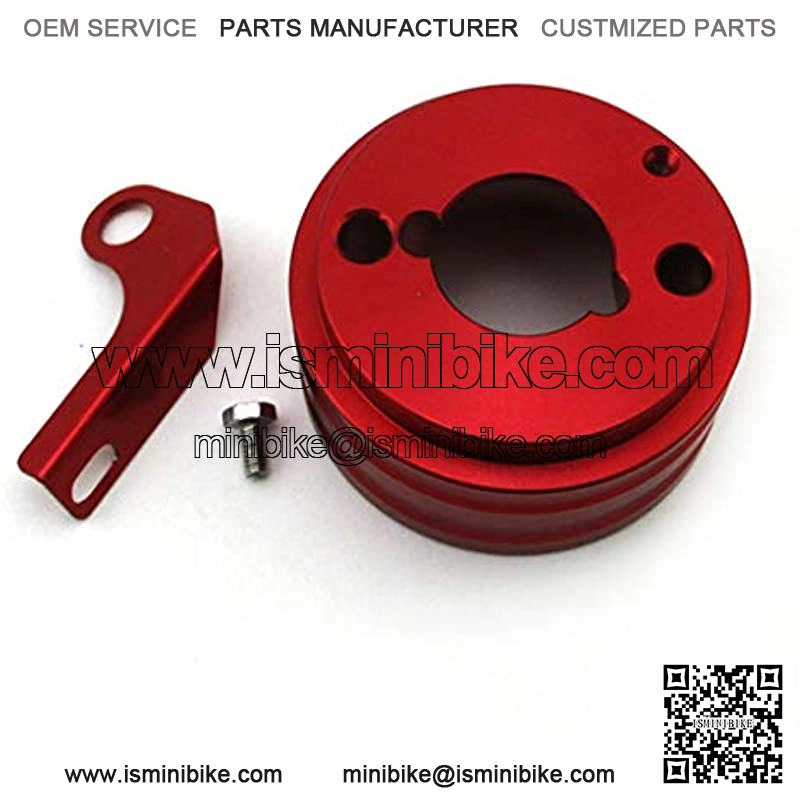 Red Aluminum Air Filter Adapter For Honda Clone GX160 GX200 6.5 HP Engine Go Kart Cart - Image 4