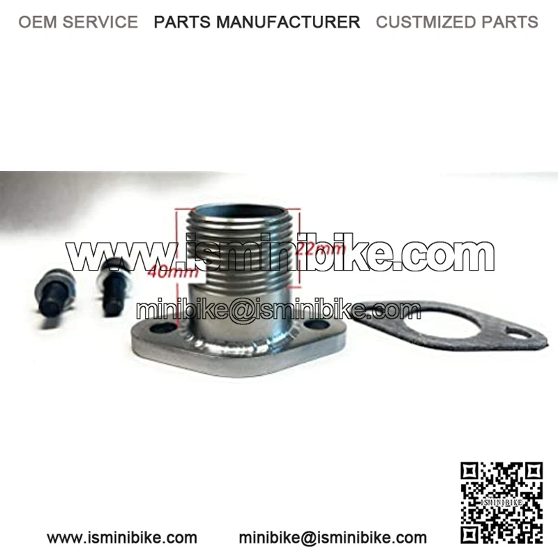 Predator 420cc NPT Threaded Exhaust Adaptor Flange Generator GOKART Mini Bike - Image 2