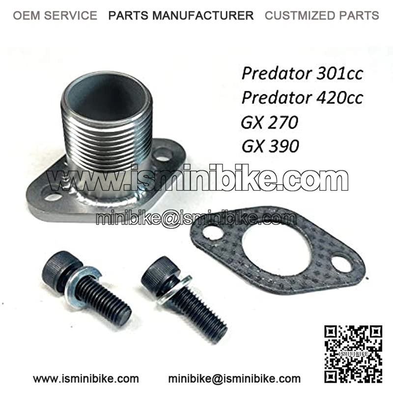 Predator 420cc NPT Threaded Exhaust Adaptor Flange Generator GOKART Mini Bike - Image 4