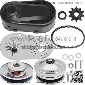 Mophorn 212CC Torque Converter CVT Kit Go Kart 30 Series 6.5 HP Mini Bike Comet Clutch Set 3/4 Inch 10T #40 or 41 Chain Predator Driver Pulley Replacement Comet TAV2 Go-Kart Torque Converter