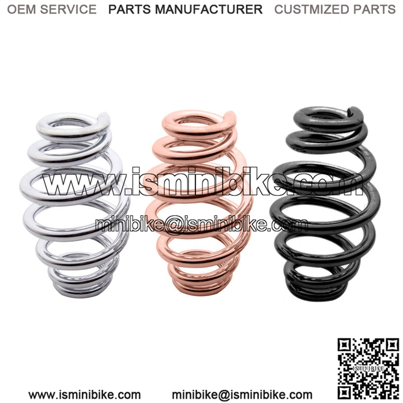 3" Seat Spring (Chrome, Black, or Copper)