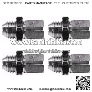 (4) Replacement Throttle Cable Adjusters - Vintage Mini Bike Grip Ferrules