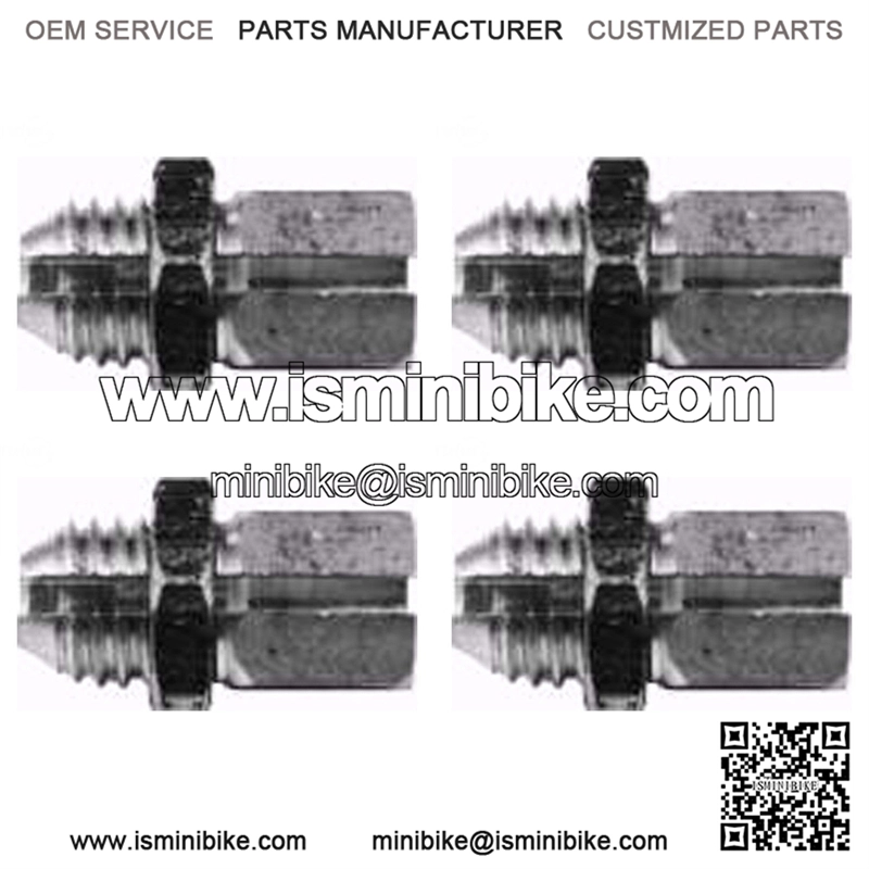 (4) Replacement Throttle Cable Adjusters - Vintage Mini Bike Grip Ferrules