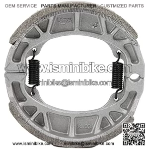 Brake Drum Ceramic Aluminum Alloy 105mm Brake Drum Aluminum Alloy Replacement for BT200X CT200U Motorsports Mini Bike CRF70 Brake Shoe Brake Pad