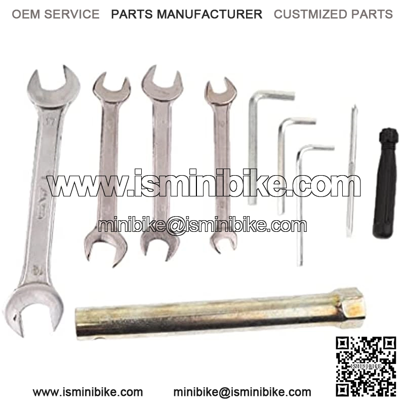 Juego de herramientas de reparaci??n de kart de 10 piezas para motocicleta, Mini bicicleta, ATV, equipo de reparaci??n, llave de tubo en forma de L, jue
