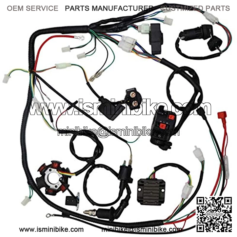 Complete Wiring Harness kit Electrics Wire Loom Assembly with Full Copper Wire For GY6 4-Stroke Four wheelers Engine Type 125cc 150cc Pit Bike Scooter ATV - Image 4