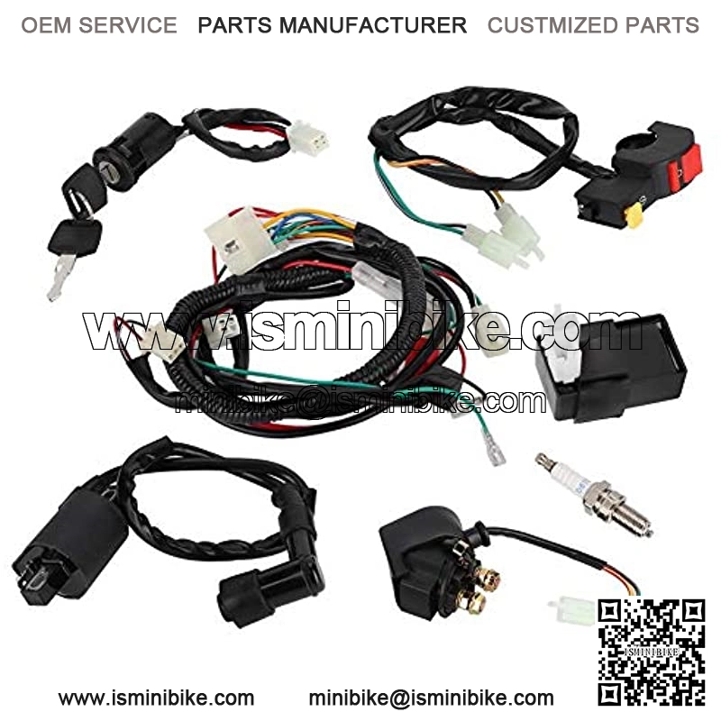 Atv - Go Kart Parts, Complete Electrics Stator Coil CDI Wiring Harness, Ignition Coil Kit, Fits for 150cc ATV/quad and dirt bike