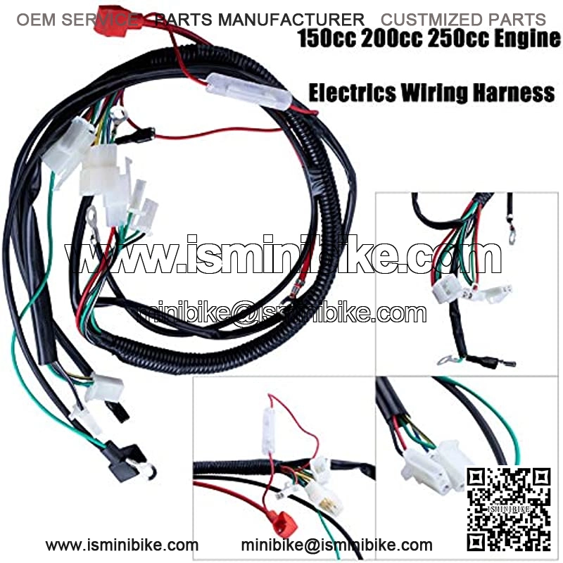 Complete Electrics Wiring Harness CDI Ignition Coil Solenoid Relay Spark Plug Kits For Chinese 4-Stroke ATV QUAD Dirt Bike 150cc 200cc 250cc Go Kart By AUTOMOTIVE - Image 3