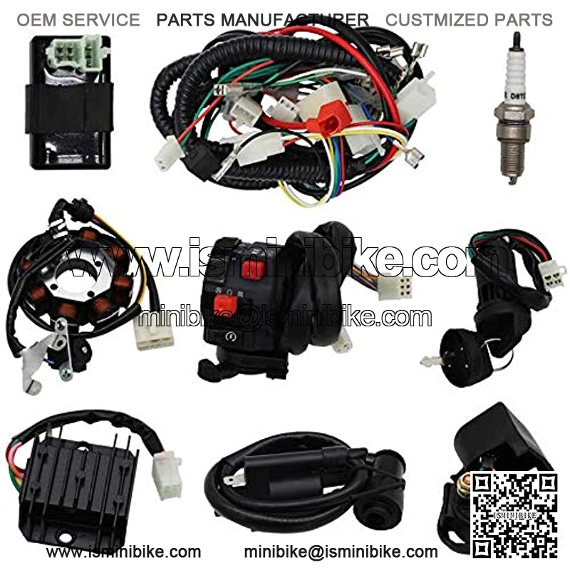 Facaing Complete Electrics All Wiring Harness Wire Loom Assembly for 150cc-300cc ATV Quad 4 Four Wheelers Go Kart Dirt Pit Bikes - Image 2