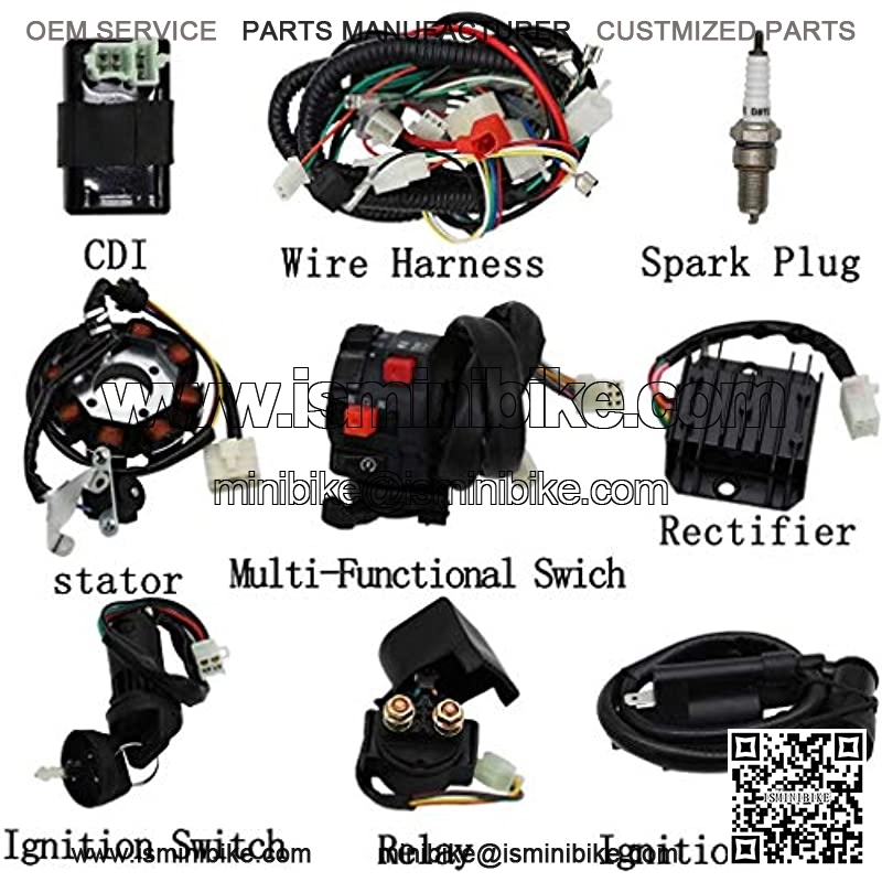 Facaing Complete Electrics All Wiring Harness Wire Loom Assembly for 150cc-300cc ATV Quad 4 Four Wheelers Go Kart Dirt Pit Bikes - Image 3